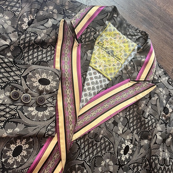 Robert Graham Limited Women's Kamala Silk Blend Smoking Jacket Blazer Size 8 NEW - Picture 1 of 16